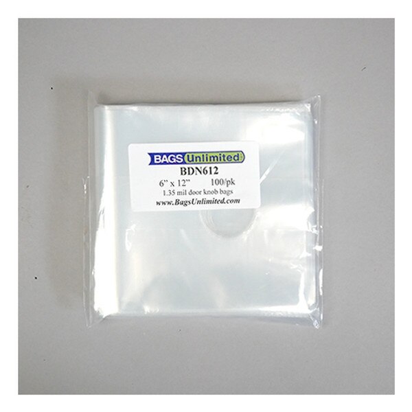 "Poly Doorknob Bag 6 x 12"""